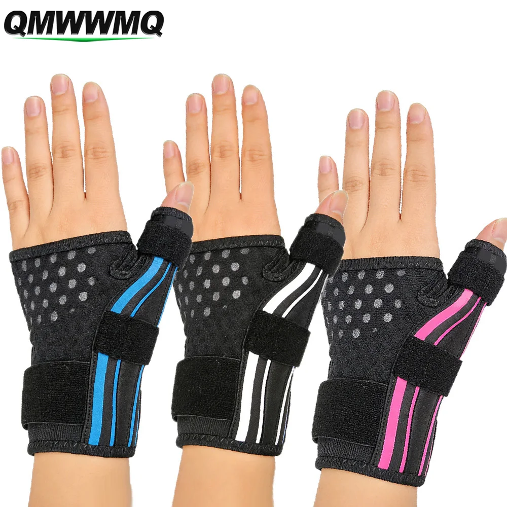 Thumb & Wrist Spica Splint Support Brace, Left Right Hand Universal Thumb Guard for Trigger Thumb, CMC Arthritis, Tenosynovitis