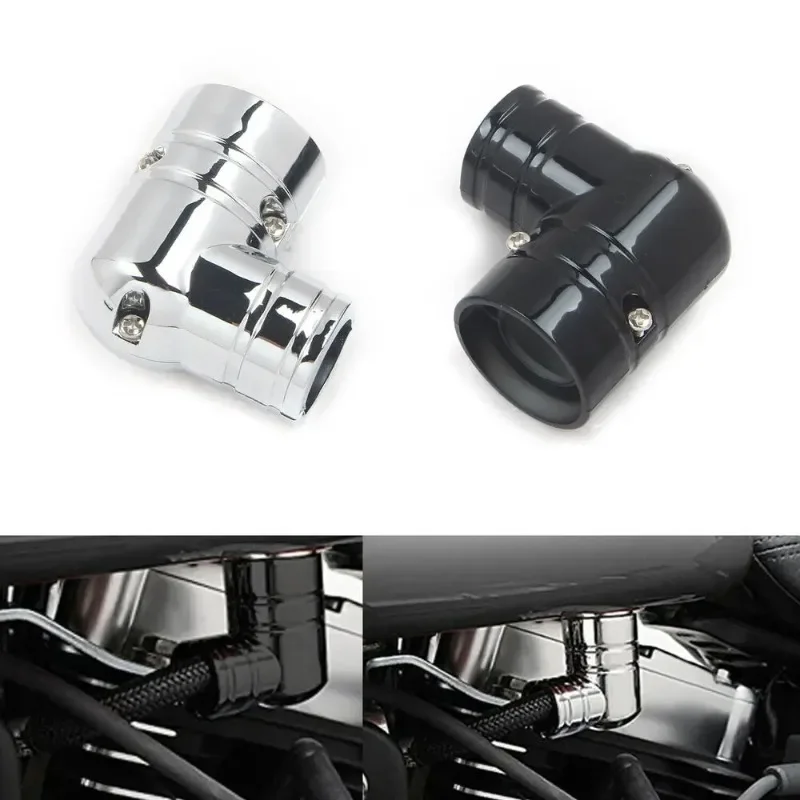 Motorcycle Accessories Fuel Line Fitting Cover Fit For Harley Dyna Sportster XL Touring Street Road Gide 1pc