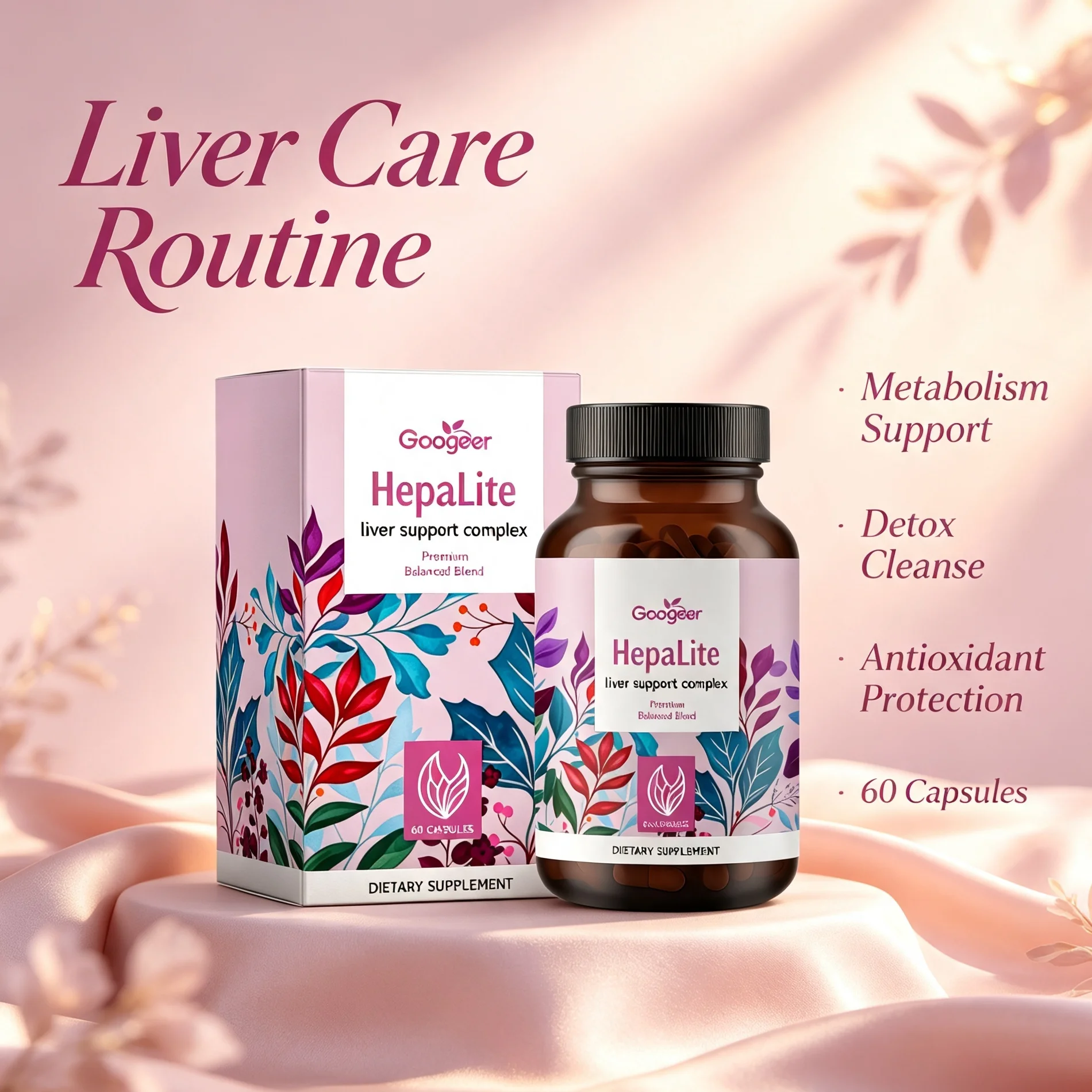 Milk Thistle Liver Health Capsules Liver Cleanse Detox & Metabolism Support Silymarin Antioxidant Supplement for Men Women