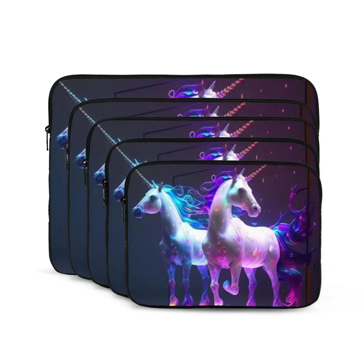 

Colourful And Beautiful Unicorns Notebook Laptop Bag Case Pouch Notebook Sleeve Cover Bag Tablet Shockproof Case Bag
