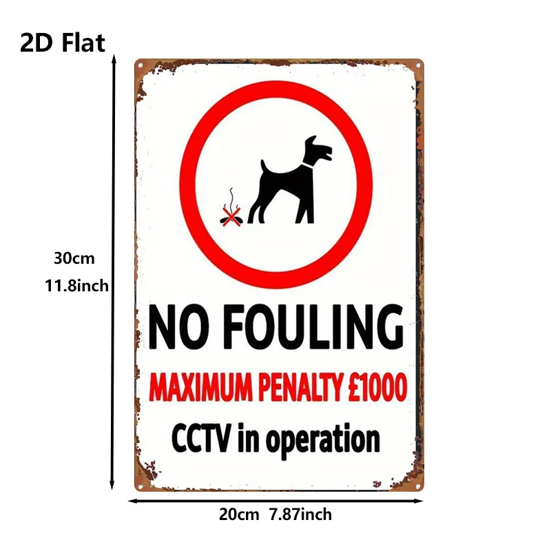 1pc Metal Sign 