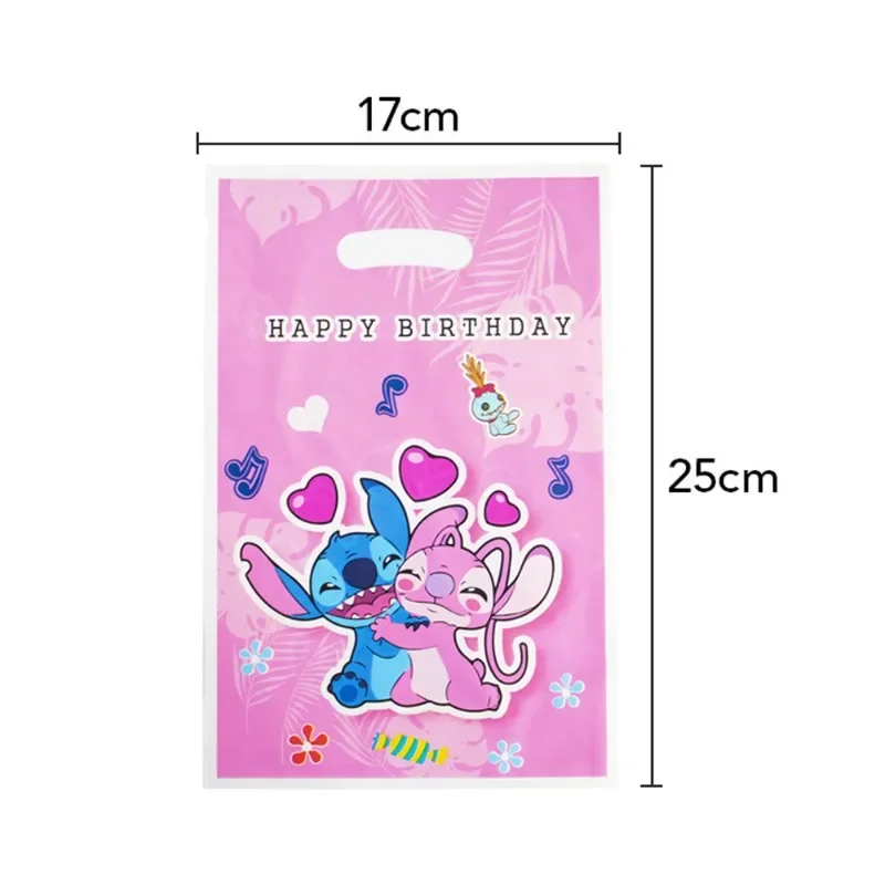 Stitch Kid Happy Birthday Decoration Cute Paper Candy Bag decorazione per feste per bambini Anniversaire Gender Reveal Globos tovaglia