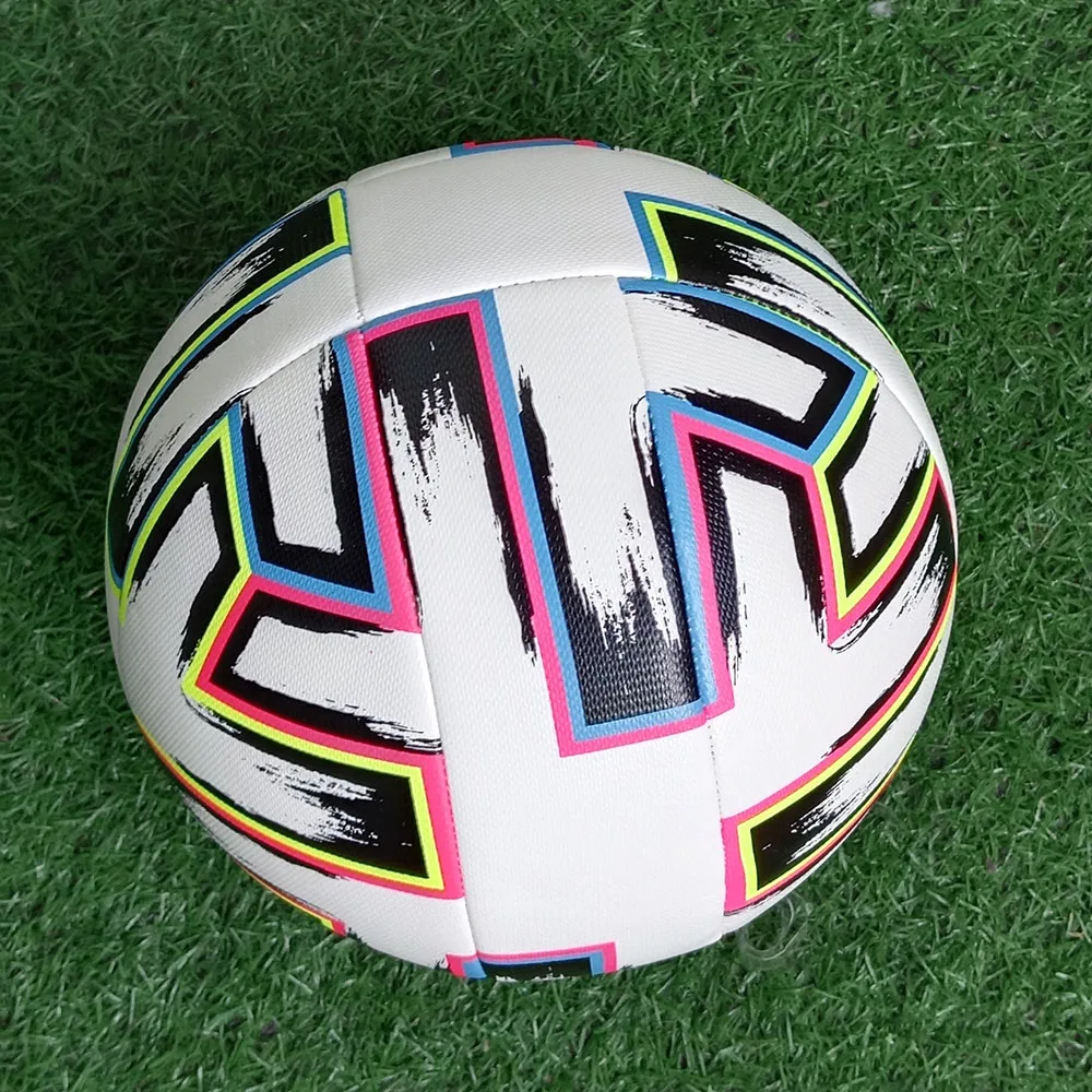 公式サイズ 5 サッカーボールチームマッチグループトレーニング PU レザープロサッカーボール屋外サッカー男性女性