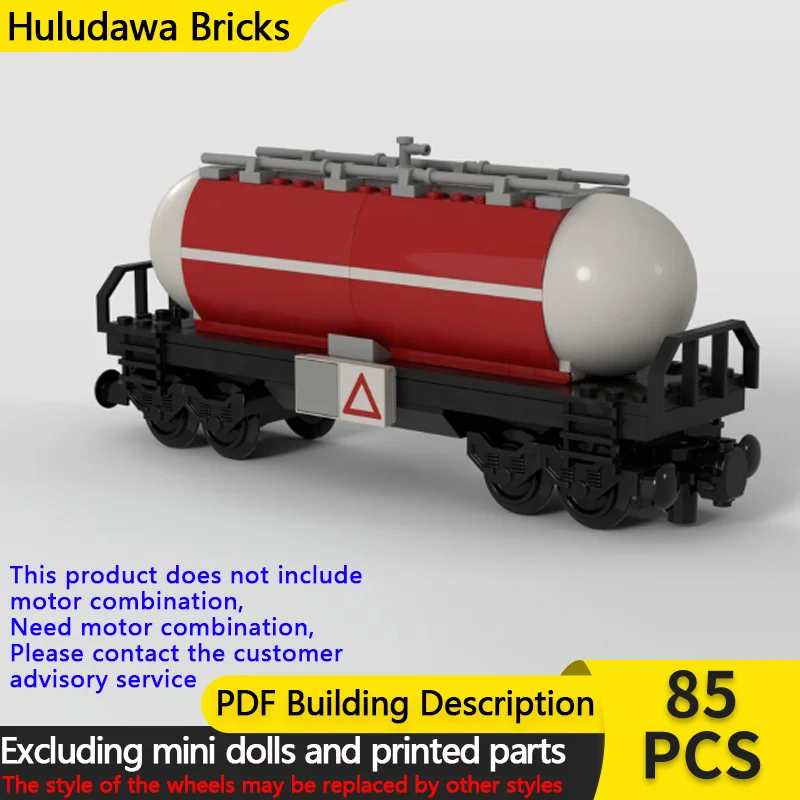 City Car Model MOC Building Bricks Basic European Style Train Tanker Car Modular Technology Children Holiday Gifts Assemble Toys