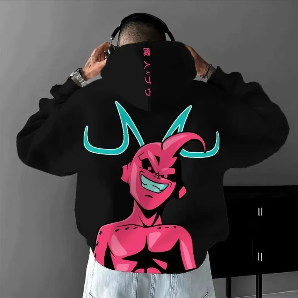 최신 애니메이션 원피스 드래곤볼 귀멸의 칼날 봄 가을 남성 후드티 3D 프린팅 트렌디 남녀 공용 하이 스트리트 스타일