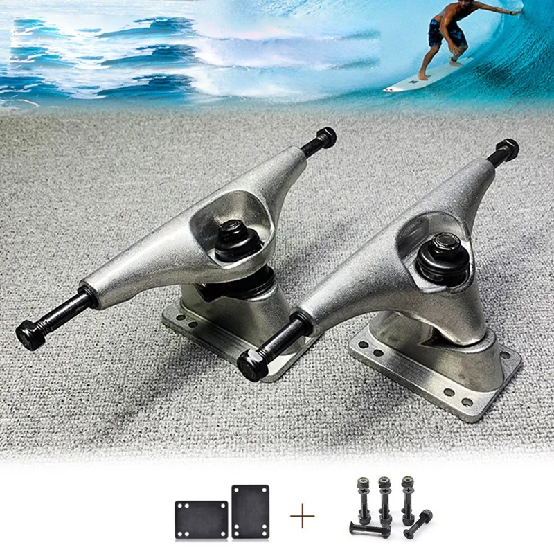 6.25Inch Zilver Surf Skateboard Truck Surf Skate Skate Skateboard Truck Longboard Truck Fish Board Long Board Stuurbeugel