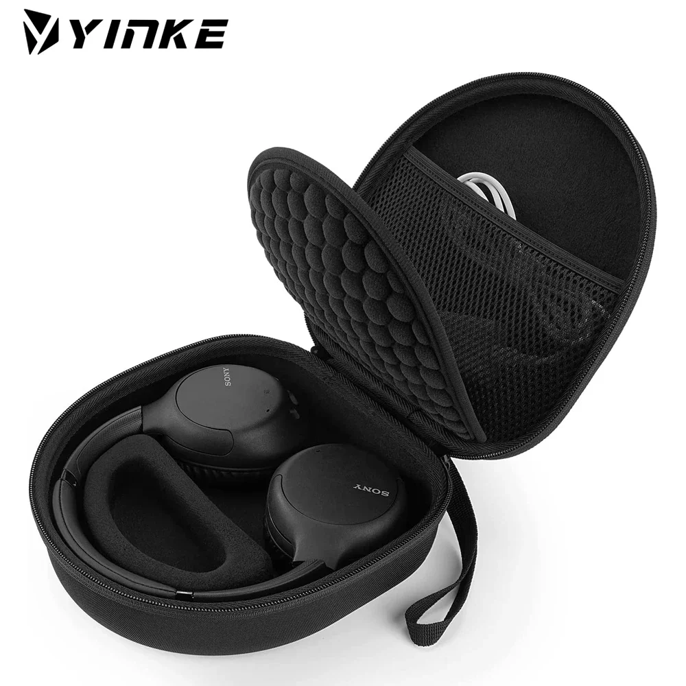 

Yinke Case for Sony WH-CH700N/CH710N/CH720N Headphone Travel Protective Cover EVA Hard Carrying Case Storage Bag, Earphone Case