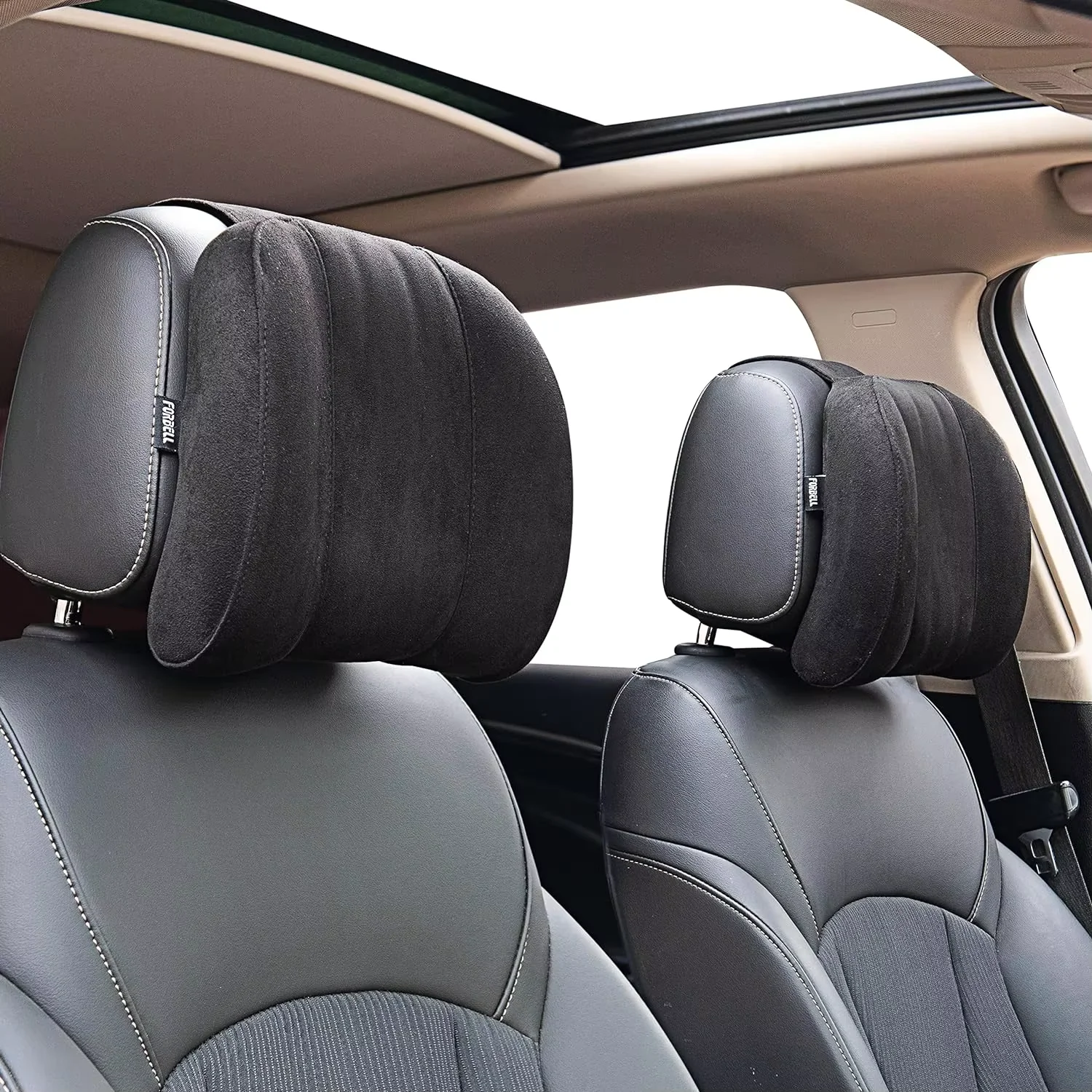 Memory Foam Car Neck Pillow With Washable Pillow Case Provides Comfortable Neck Support For Driving And Traveling