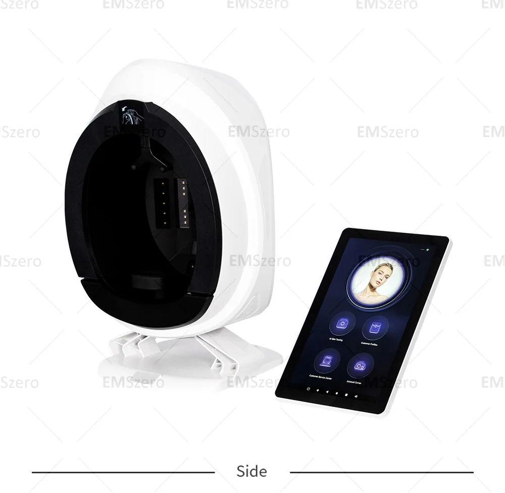 AISIA Q1 3D AI máquina analizadora de piel 8 espectro profesional detección Facial acné envejecimiento equipo de diagnóstico multilingüe