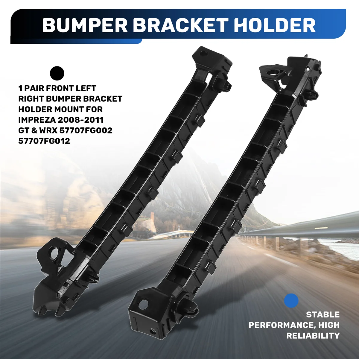 A61E-1 زوج الجبهة اليسرى اليمنى الوفير قوس حامل جبل لسوبارو امبريزا 2008-2011 GT & WRX 57707FG002 57707FG012 #4