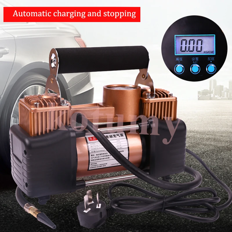 Double Cylinder Air Pump Tire Inflator For Air Compressor Car Truck Air Compressor Tire Inflator