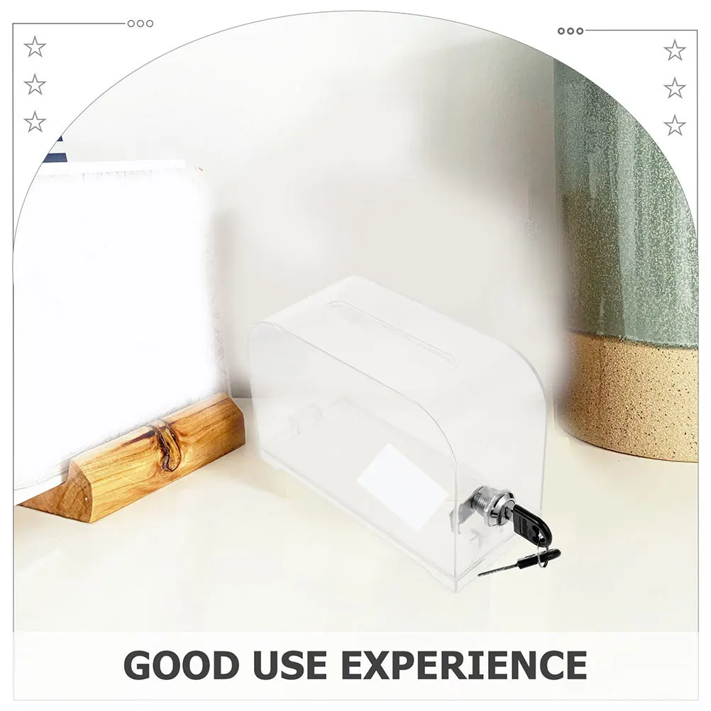 透明アクリルオーガナイザー、オフィス用透明収納ホルダー、提案、募金、抽選券ボックス、インデックスファイル用