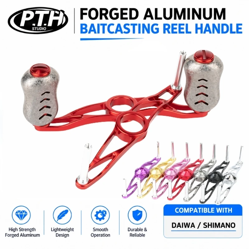 manovella-singola-pth-cnc-87-mm-11-g-manovella-modificata-in-alluminio-7075-con-kit-adattatore-completo-per-mulinelli-da-casting-shimano-e-daiwa