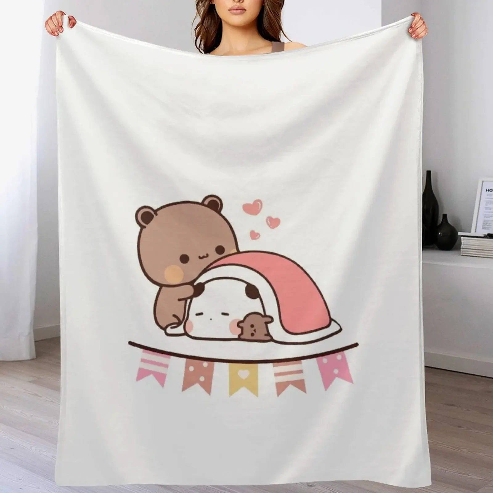 

bubu dudu new year Throw Blanket Retros For Sofa Thin Warm Thins Blankets