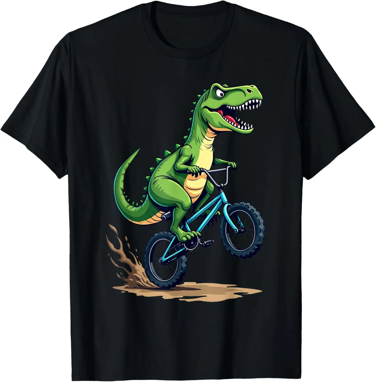 Funny T-rex Mountain Bikes Gift Men Women Cool Bicycle Rider T-Shirt  Graphic T Shirts  Women Clothing Tops  Ropa Mujer