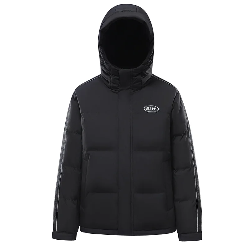 

Модная корейская мужская куртка-пуховик свободного кроя с капюшоном для молодежи, премиум-класса, для зимних видов спорта на открытом воздухе