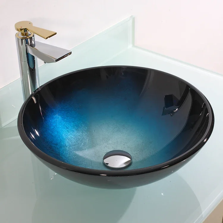 Eco-friendly Upc Design Tempered Bathroom Hand Washing Glass Sink HOT SALES
