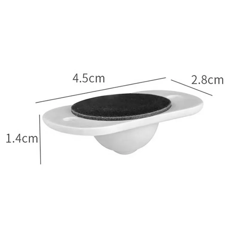 PORK-20Pcs Wheels For Furniture Stainless Steel Roller Self Adhesive Caster Home 360 Degree Swivel Universal Wheel