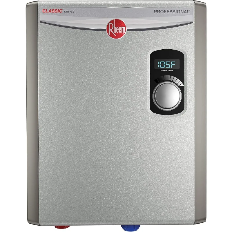 Rheem 18kW 240V Tankless Electric Water Heater, Gray