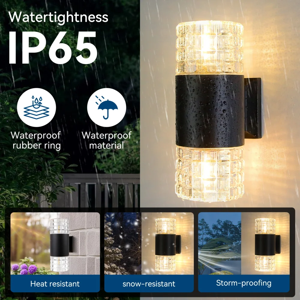 

Modern LED Wall Lamp, Aluminum Wall Lamp Up and Down Adjustable Light Beam,Indoor Outdoor Lighting for Living Room Corridor