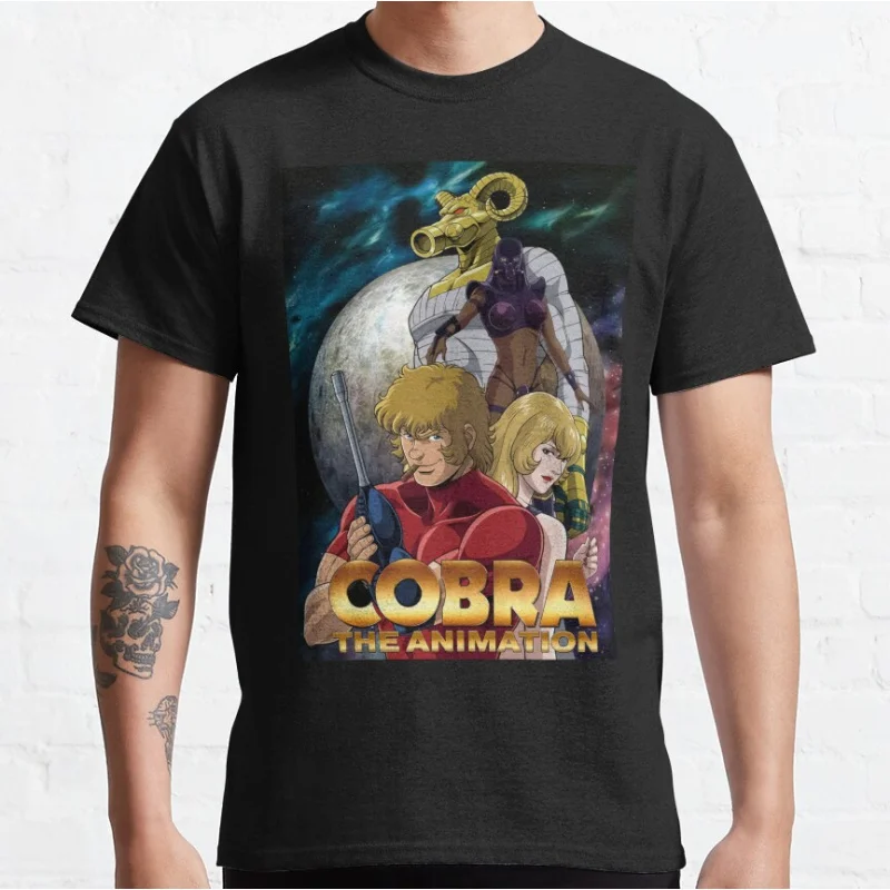 

vintage 80s cartoon COBRA THE SPACE PIRATE Japan manga Cobra Graphic T Shirts large size 100% cotton Adult S-6XL