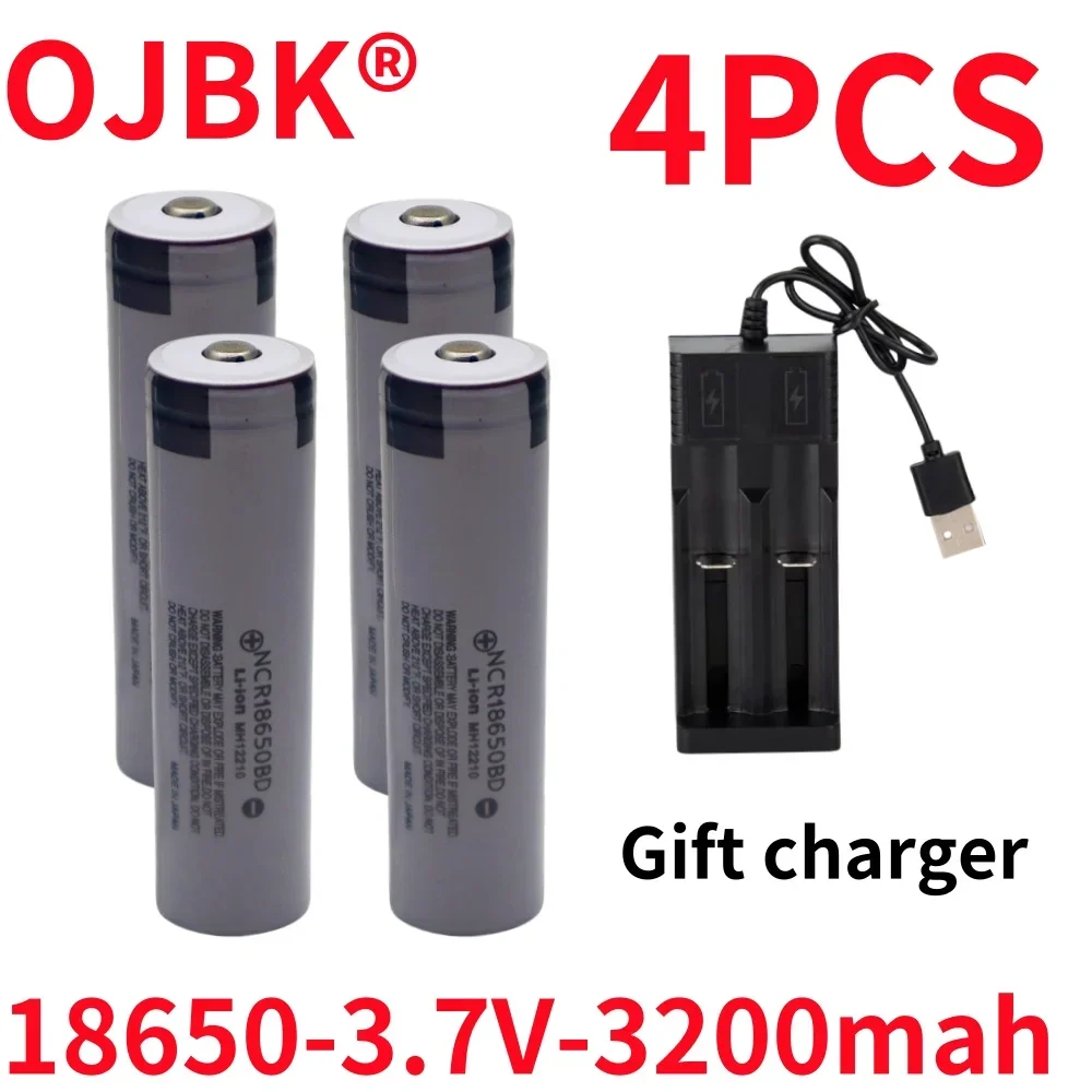 NRC18650BD 3.7v Rechargeable lithium Battery 3200mAh 25A 18650Battery Lithium Ion Power Battery for electric tool Free Shipping