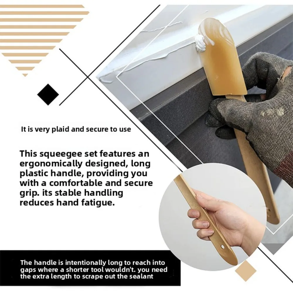 

Набор из 8 резиновых инструментов для финишной обработки герметика, удлиненные шпатели для силиконового герметика для уплотнения полов, окон и плитки в доме