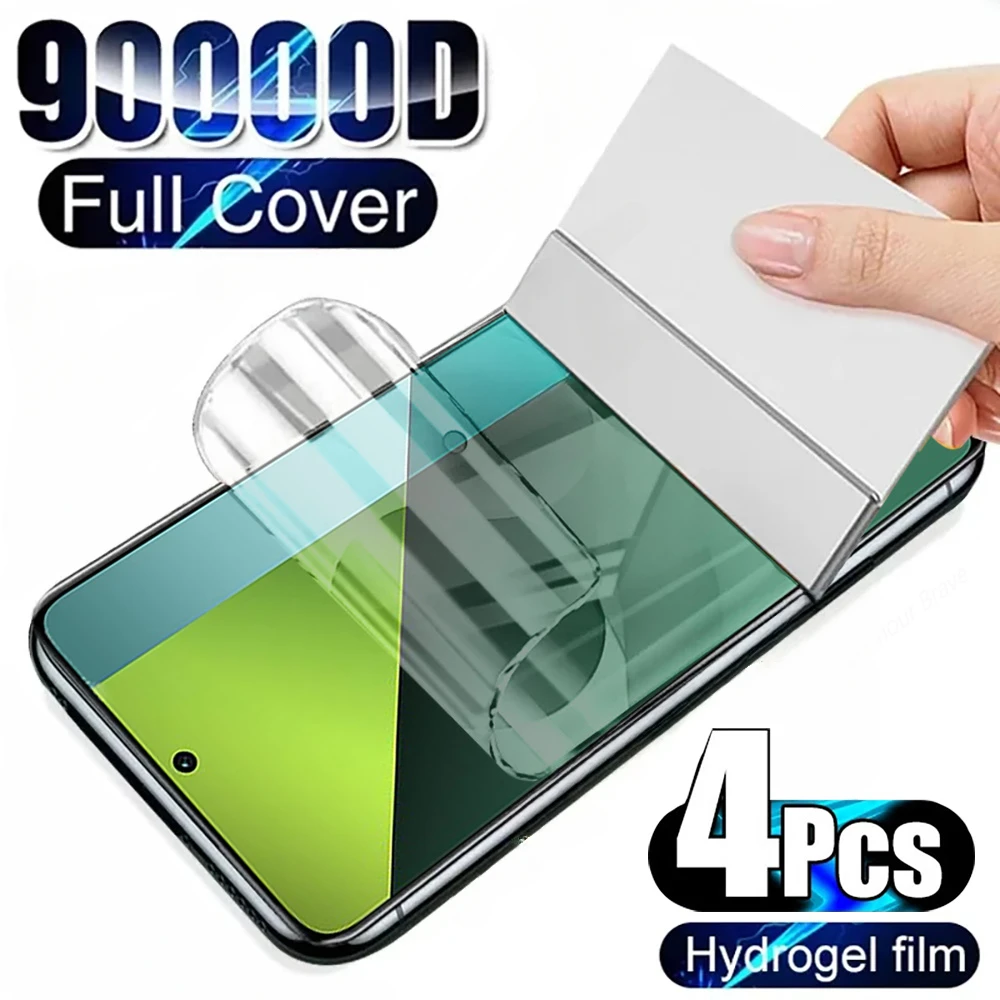 

4Pcs Hydrogel Film For Xiaomi Redmi Note 13 12 11 12s 10 10s 9 8 Pro 10C 12C Screen Protector For Redmi Note 12 Pro Plus 5G Film