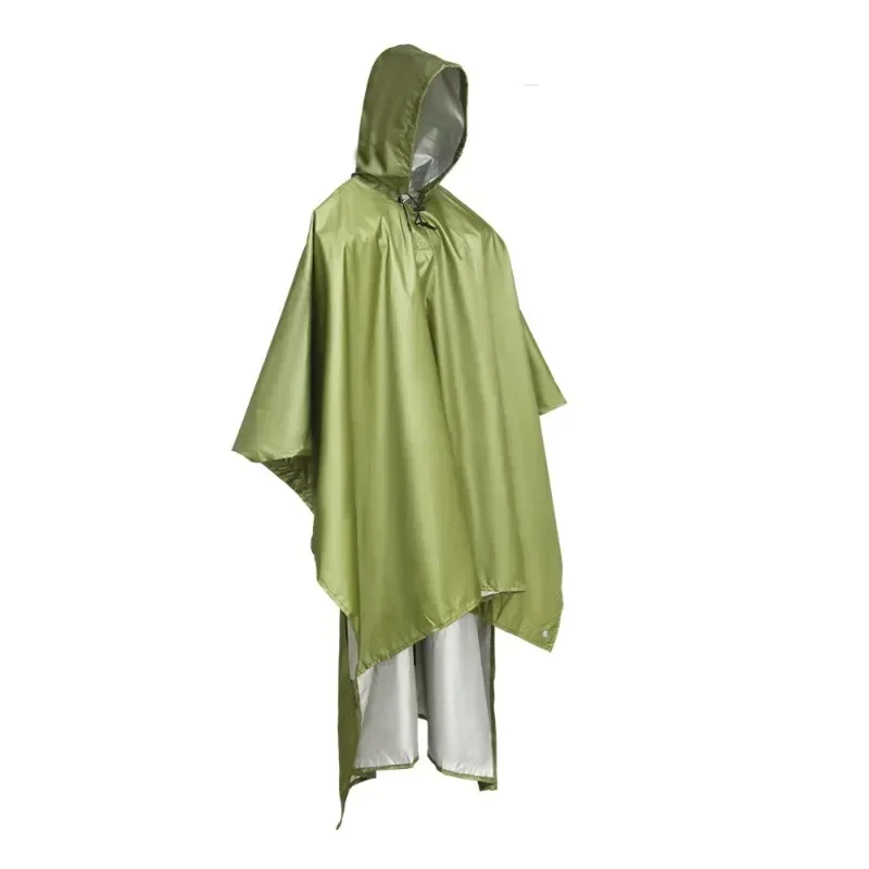 Chubasquero tres en uno para exteriores, Poncho para montar, bolsa de almacenamiento de entrega de tela multifuncional para suelo