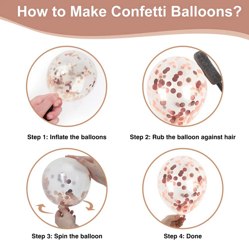 طقم بالونات معدنية ذهبية وردية ، إكليل قوس ، حلويات ، لاتكس ، 12 بوصة ، من من من من من من من من الذهب الوردي