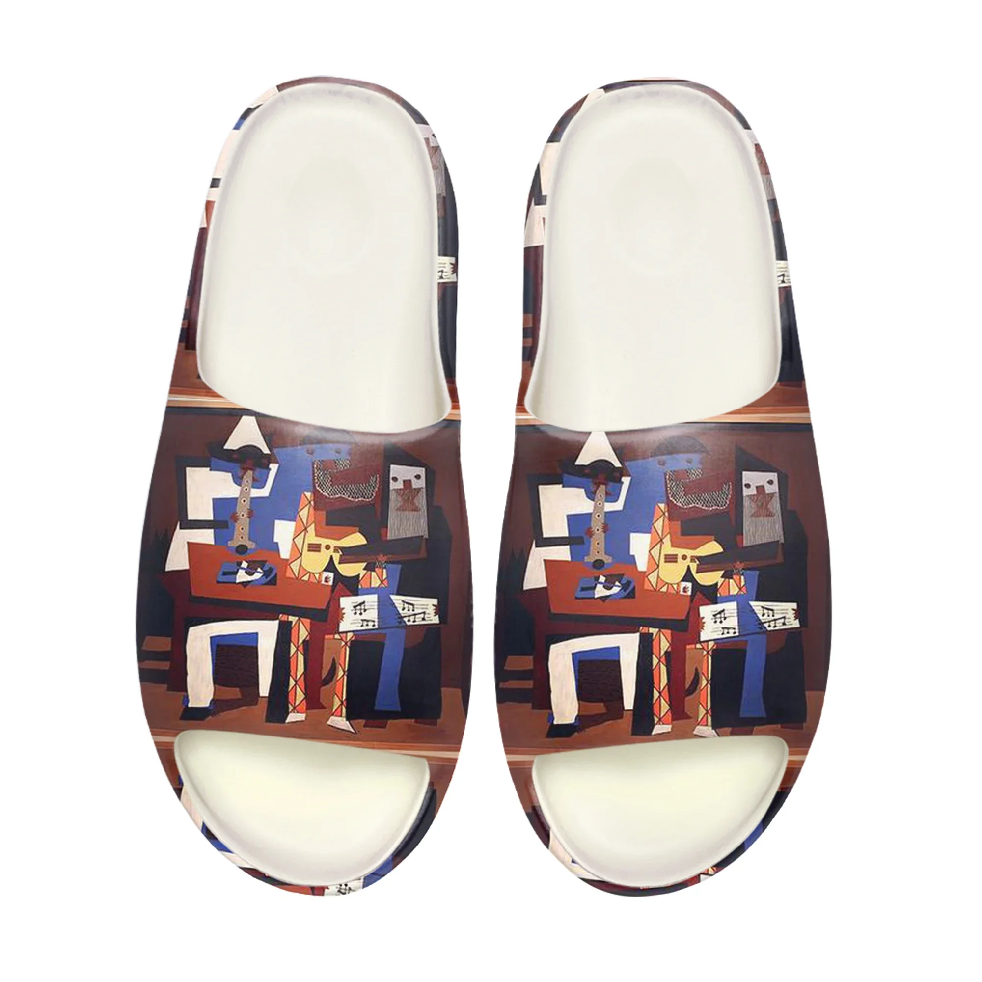 

Picasso Three musicians Soft Sole Sllipers Home Clogs Customized Water Shoes Mens Womens Teenager Stepping Beach On Shit sandals