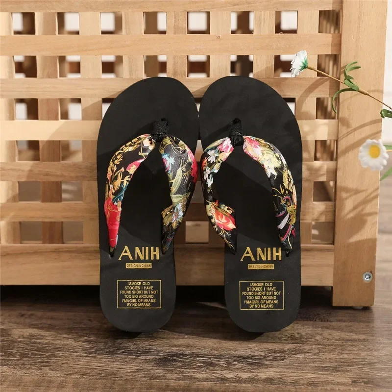 2023 Fashion Women Flip Flops Summer Beach Platform Slippers Casual Outside Wedges Sandals Summer Women Shoes