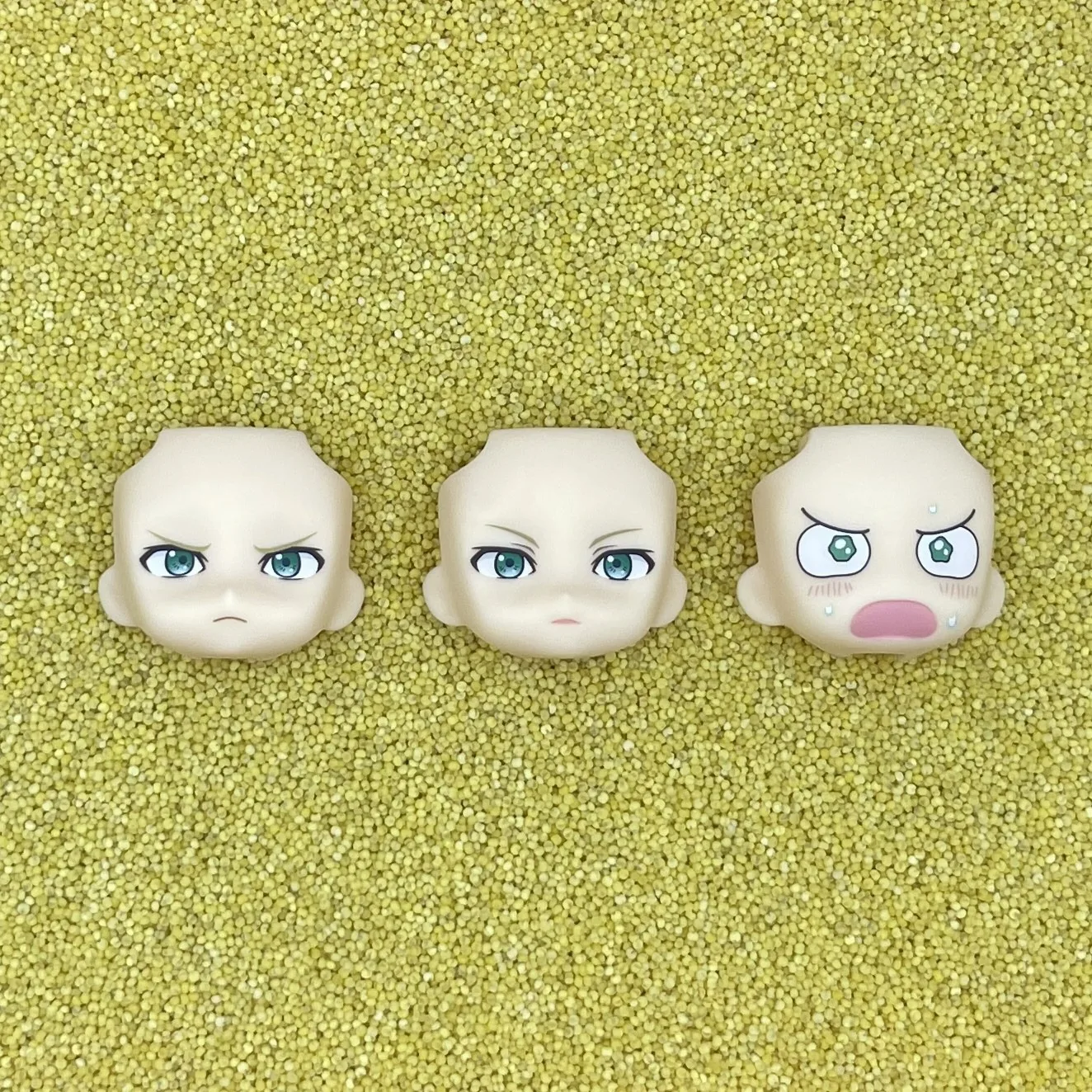 Lvgujiurang GSC Clay Man Face muñeca cara pelo muñeca accesorios