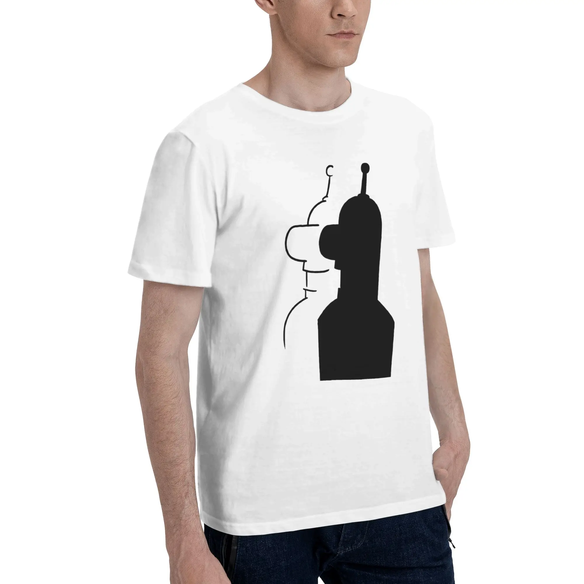 All Seasons Futuramas Benders hitchcock  T Shirt For Unisex  100% Cotton T-shirts Short Sleeve Clothes