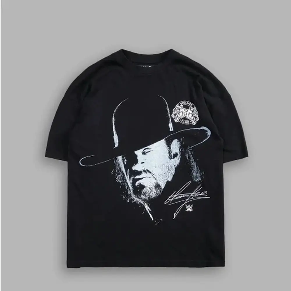 عرض ساخن لعام 2025 تي شيرت The Undertaker للمصارعة الرياضية تي شيرت المصارع الشهير ملابس رجالية ملابس الشارع الشهير