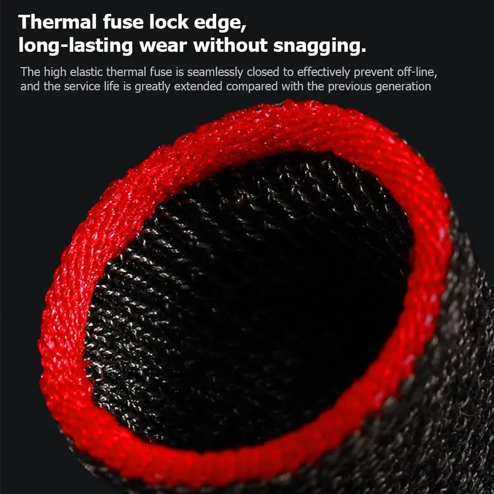 

1 Pair Finger Sleeve for PUBG Breathable Sweatproof Fingertip Cots (Purple)