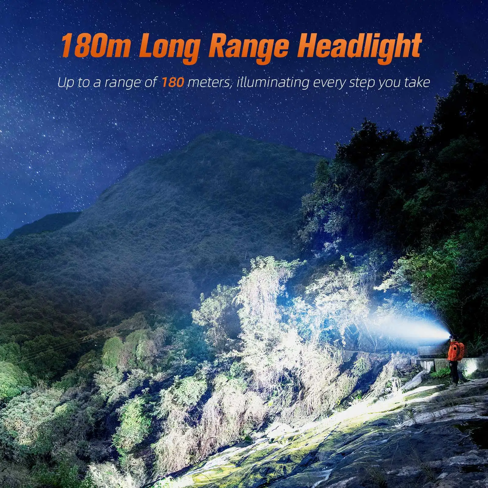 2024 New SUPERFIRE HL91/HL91-X Zoom Headlamp Super Bright Portable Headlight Rechargeable 5 Modes for Camping Fishing Lantern