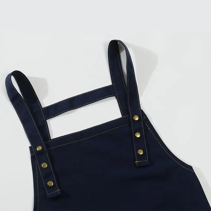 Women's Canvas Aprons Printed Logo Personalized Custom DIY Restaurant Kitchen Catering Service Hotpot Cake Coffee Shop Apron