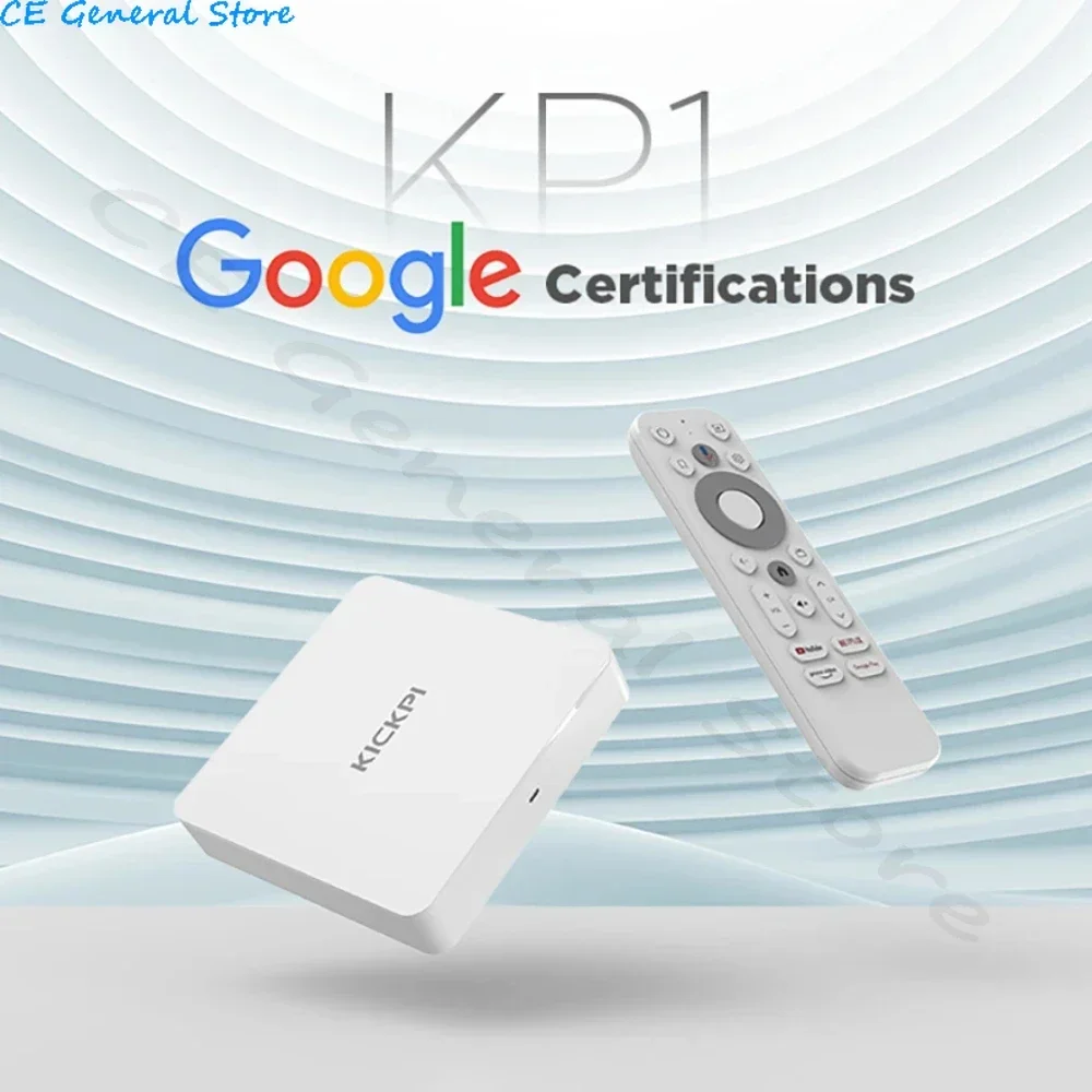 Google Netflix TV Box KICKPI KP1 Android 11 Amlogic S905Y4 Media Player 4K Set Top Box 2G 32G AV1 2.4G&5G Wifi BT5.0