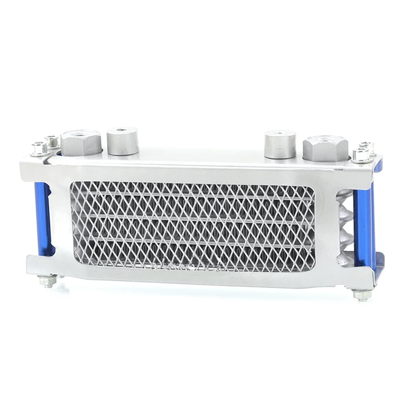 M10 Interface Radiator Oil Cooler Aluminium Cooling System for 50-160Cc Motorcycle Dirt Pit Monkey Bike Silver