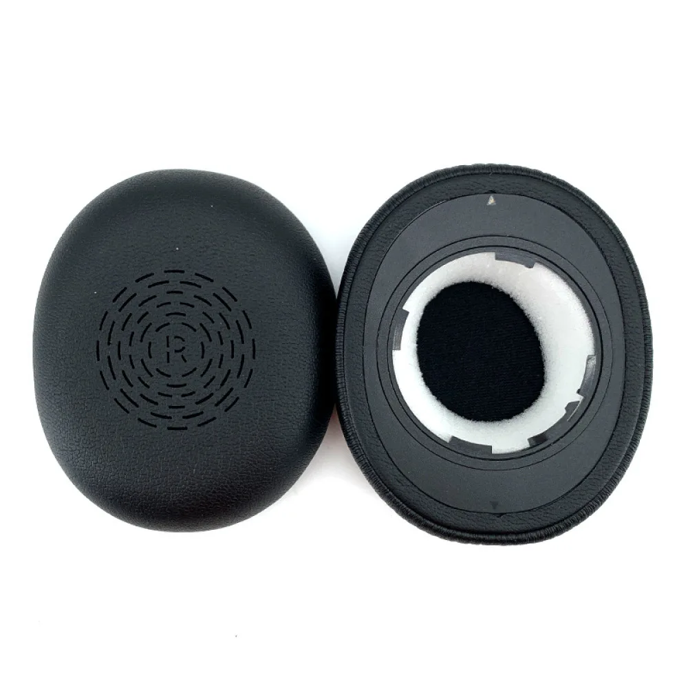 Soft Leather Earpads For Jabra Evolve2 65 UC MS Flex Headset Replacement Ear Cushion Cover Repair Parts Black Color
