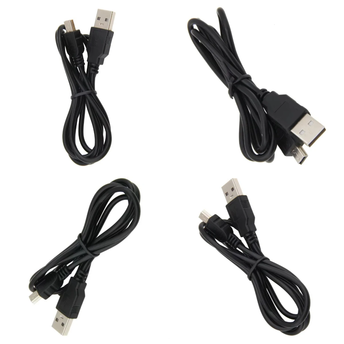 

500pcs 1m Mini 5Pin to USB 2.0 Charging Cable Fast Charger Power Data Cord for MP3/4 Cell Phone Car DVR GPS Digital Camera HDD
