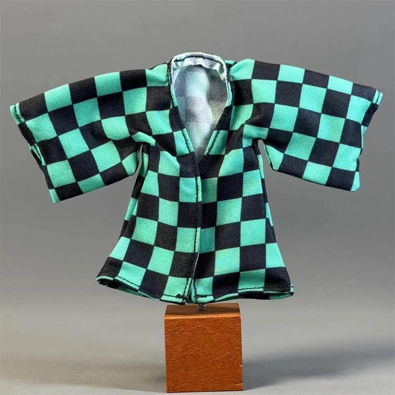 

1/12 Soldier Clothing Accessories Blue Black Grid Cloak Coat Model Fit 6'' Action Figure Body In Stock