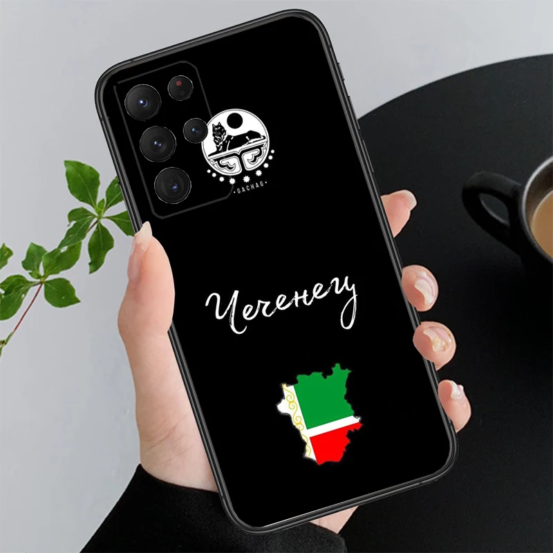 Chechnya Chechen Flag Phone Case For Samsung A35 A55 A54 A15 A25 A05s A05 A22 A24 A52 A33 A34 M34 M14 M54 M23