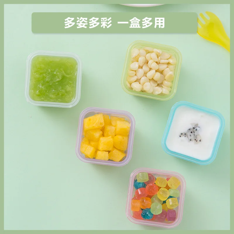 Thickened Easy To Clean Versatile Portable Lunch Box Sealable Baby Snack Box Leak-proof Baby Food Cans Small Safe Bpa Free Seal