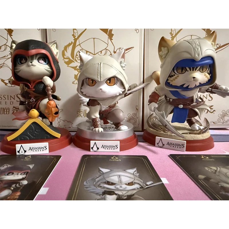 

Original 12cm Wustyle Assassin Meow Strip Blind Box Basim Shao Jun Authentic Collection Model Animation Character Toy Fans Gift