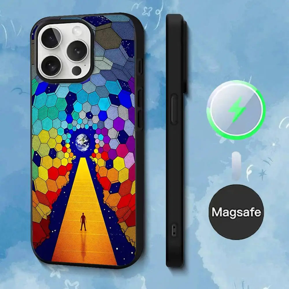 Чехол для телефона M-Muse Band Album для iPhone 17,16,15,14,13,12,11,Pro,Max,Plus,Mini,SE4,E с магнитной беспроводной зарядкой Magsafe