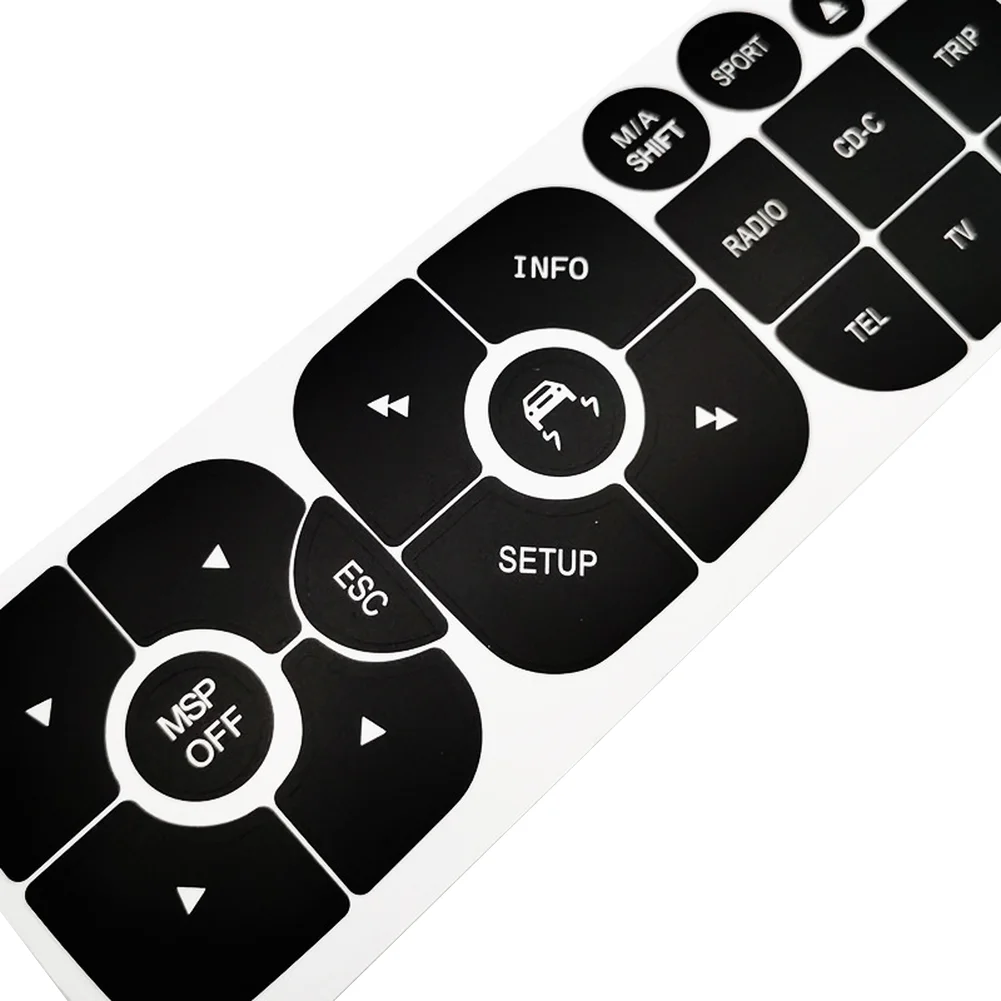 Dashboard Button Replacement Repair Decal Button Repair Decal Sticker Automotive Interior Sticker Illuminated Lettering