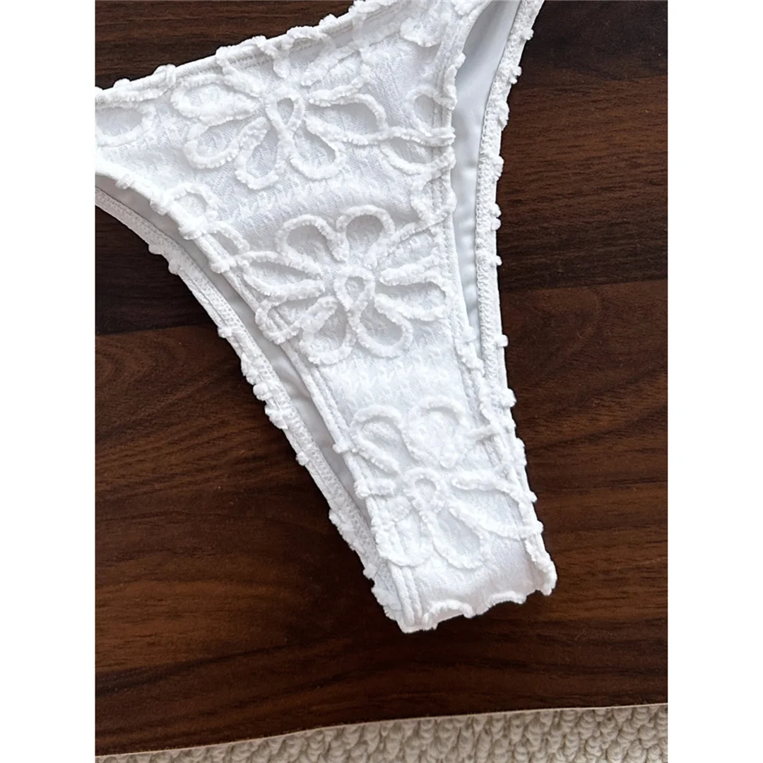 2026 Blumenmuster Neckholder-Bikini Damen-Badeanzug Zweiteiliger Bikini-Set Brasilianischer Badeanzug Badebekleidung V8270 – Detail 21