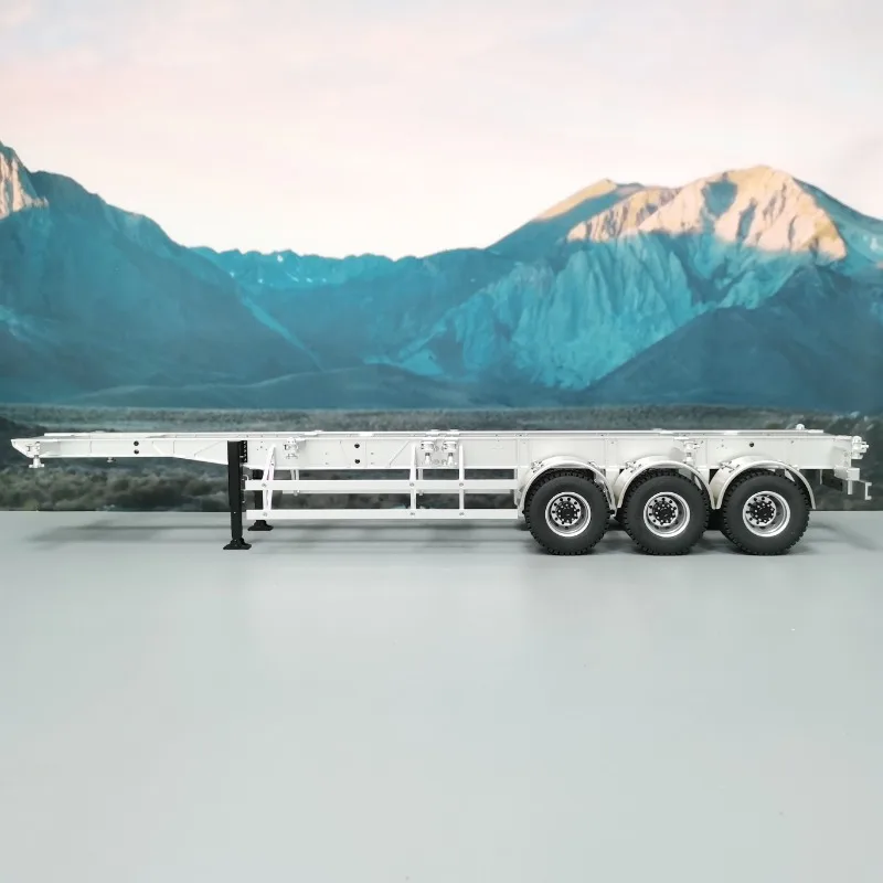 

Aluminum Alloy CNC Container Chassis Frame Semi-trailer for 1/14 Tamiya RC Truck Scania 770S Mercedes-Benz Actros Volvo MAN Part